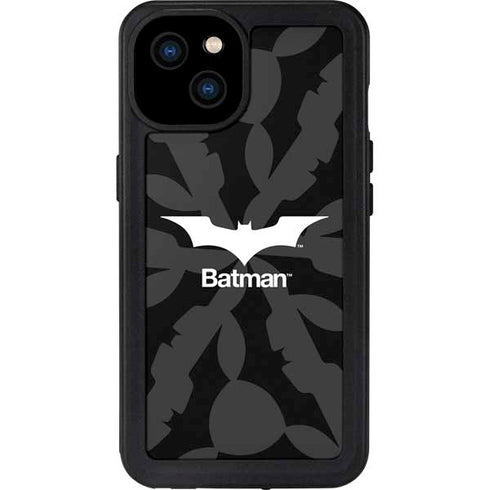 DC Comics Batman Dark Knight Logo iPhone 15 Plus Waterproof Case
